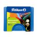 Pelikan 723155 Waskrijt met huls 655/10, driehoekig, wateroplosbaar, 10 kleuren