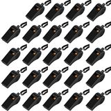 Fluit, plastic fluitje met lanyard, luide heldere zwarte fluitjes bulk geweldig voor coaches, scheidsrechters en ambtenaren