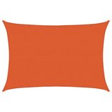 VidaXL Zonnezeil 160 g/m² 3,5x5 m HDPE Oranje