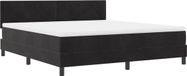 vidaXL Boxspring Bed met Hoofdeinde Zwart 180 x 200 cm Fluweel