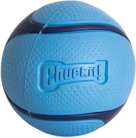 Chuckit! Sniff Fetch Bal - Medium - Blauw - Rubber - Apporteerspeelgoed voor Honden