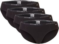 O'Neill Dames Bikini Slip 4-Pack Zwart - Maat L