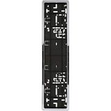 Unitec 84524 Kentekenplaathouder chroom gebogen