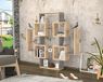 Homemania Gant Modern 123,6x22x123,6 cm Rovere - Grigio Scuro