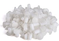 SO-TECH® 100 x Deurbuffer wit / transparant Ø 8 mm voor boorgat-Ø 5 mm