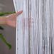 Unyqoos® Rideau anti-mouches & rideau de perles, 100 x 200 cm, polyester, blanc