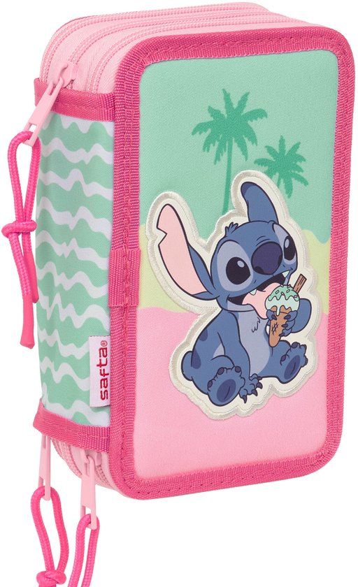 Disney Lilo & Stitch Gevuld Etui Roze Polyester