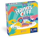 HUCH!, Hands Off!, familiespel met dobbelstenen en kaarten, reactiespel voor snelle vingers en scherpe ogen, voor 2 tot 6 spelers vanaf 6 jaar