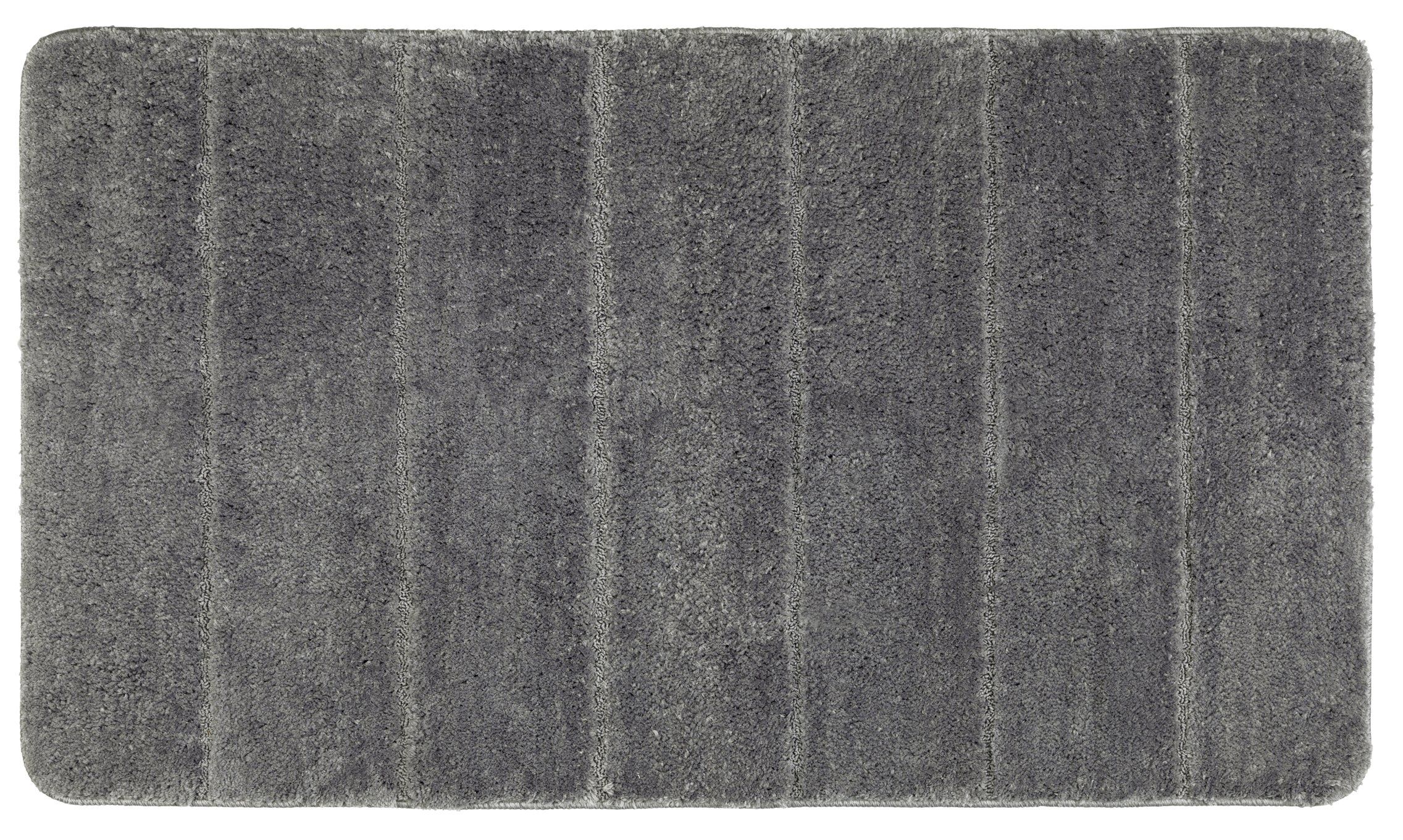 WENKO Badmat Steps - 70 x 120 cm - Grijs