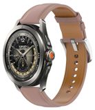 Wigento Xiaomi Watch S4 Sport, echtleren band met roestvrijstalen snelsluiting, roze