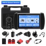 IK618 Programmeur de clés de voiture - Diagnostic de véhicule - OBD-II - Bluetooth - Affichage de 17,8 cm - Fonction pour tous les clés perdus - Mises à jour logicielles
