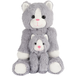 LUPILU® Peluche maman avec bébé Chat
