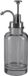 Spirella YOKO Distributeur de savon – Porte-savon avec pompe à savon pour salle de bain et cuisine – Distributeur de lotion pour savon et désinfectant – Plastique – SMOKE – 7 cm de large