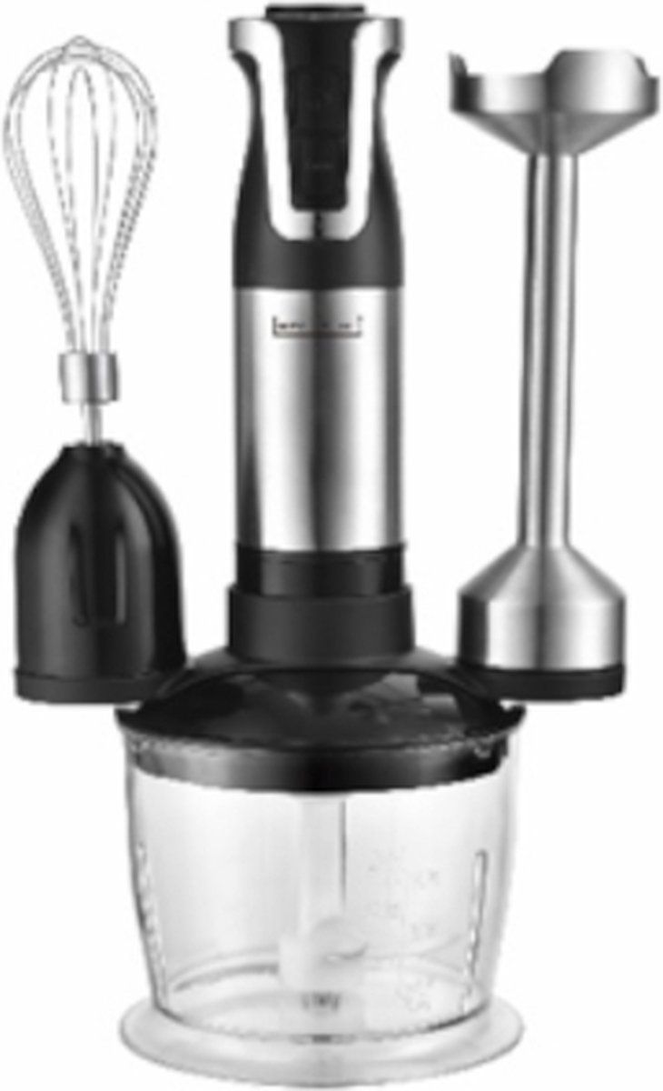 Royalty Line Staafmixerset - 800W - Zwart/RVS