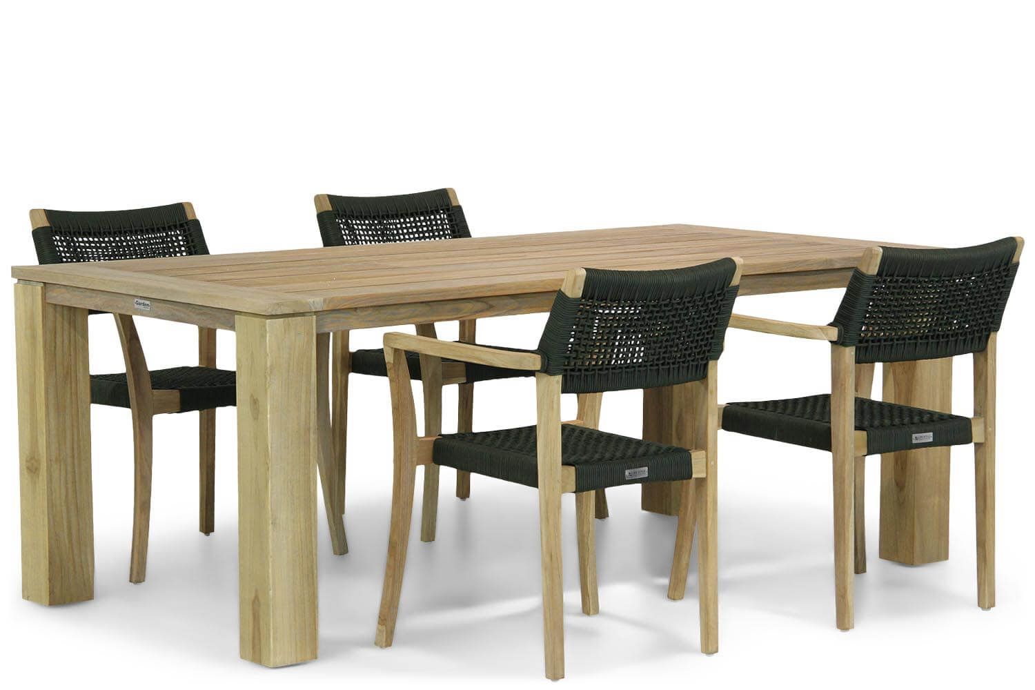 Lifestyle Garden Furniture Dallas/Brighton 200 cm dining tuinset 5-delig - 7423607363317