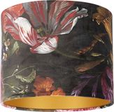 Uniqq Lampenkap velours Bloemen Ø 40 cm – 30 cm hoog