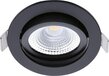 LED Inbouwspot Zwart - 5W - IP54 - 2700K - Kantelbaar - Ecodim