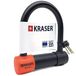KRASER KR120S Schijfslot Solide U-hangslot SRA Goedgekeurd Motorslot Anti-diefstal Motorfiets Veiligheidsslot Ø18, 120cm breed