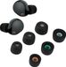 kwmobile 6x housses pour écouteurs - convient pour Sony WF-1000XM5 - en mousse à mémoire de forme noir - taille S, M et L