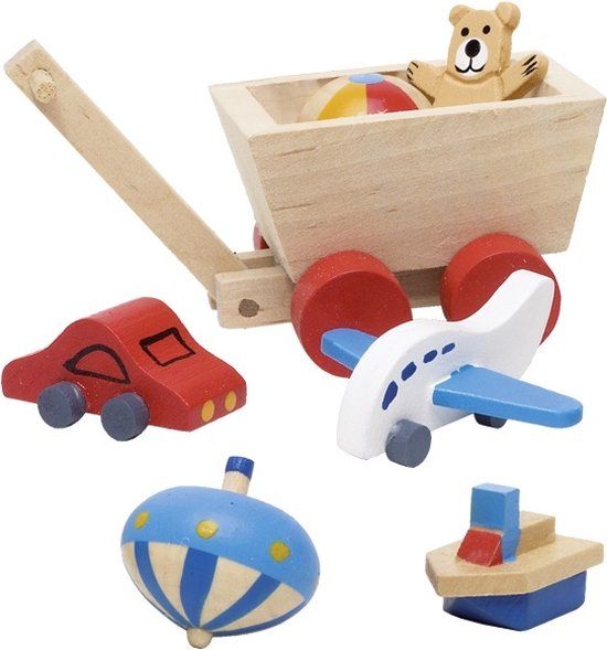 Goki Poppenhuis Accessoires Kinderkamer - Hout - Multi