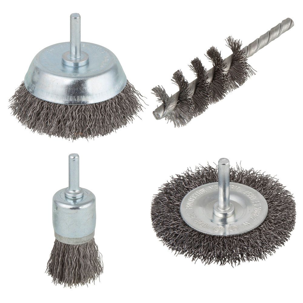 Wolfcraft 1 wire brush set