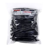 Yum Dinger klassieke worm universeel zacht plastic bas vissen lokken 100 pack, zwart blauwe vlok, 12,7 cm