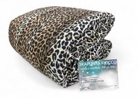 Tex family Winterdekbed, luipaard, 300 g/m², diermotief, zacht en warm, hypoallergeen, gemaakt in Italië, voor tweepersoonsbed