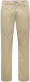 ONLY & SONS Chino ONSWEFT Regular Fit Katoen Heren W28 x L30 Cappuccino
