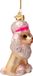 Vondels Boule de Noël Caniche Barbie 8.5cm Verre Multicolore 1 Pièce