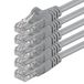 1aTTack CAT6 UTP netwerkpatchkabel met 2 x RJ45-connectoren (set van 5 stuks) 0,5 m grijs