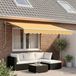 Maison Exclusive - Pare-soleil électrique, 3,5 x 2,5 m, couleur sable, 100% polyester