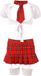 Cottelli Costumes Schoolgirl Kostuum voor dames Red/White S