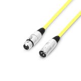 Adam Hall Cables 3 STAR MMF 0050 YEL - microfoonkabel XLR vrouwelijk naar XLR mannelijk 0,5 m geel