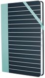 Milaan Milan Notitieboekje STRIPE Zwart Groen – Stevige Binding 21 x 14,6 cm