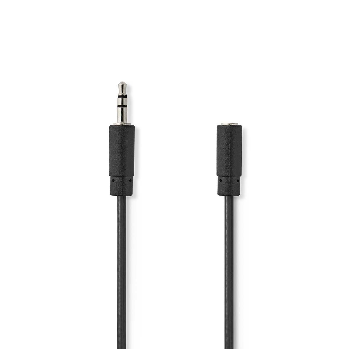 Nedis 3.5mm Male to 3.5mm Female Audio Cable - 2m - Black