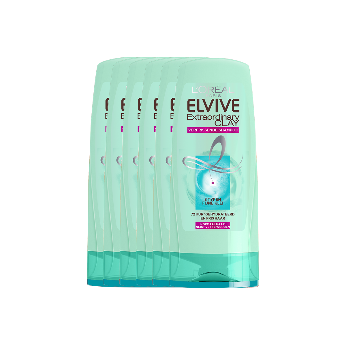 L'Oréal Elvive Extraordinary Clay - Conditioner - 6x 200 ml