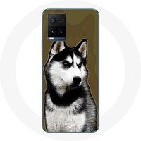 Maniacase Etui voor Vivo Y21s 2021 / Y21 2021 Siberische Husky