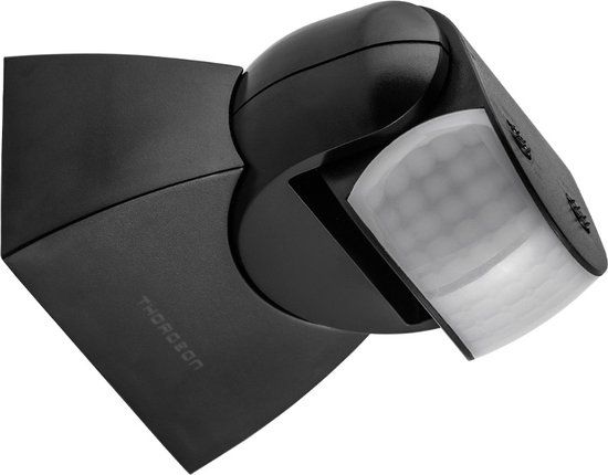 Enzo LED Line Bewegingssensor zwart opbouw 180° IP65