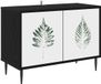 vidaXL Tv-meubel HANAU 69 x 33 x 50,5 cm Zwart eiken Bewerkt hout