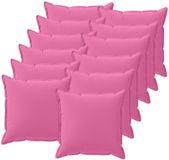 vidaXL Kussensloop 12 st houten roze 40 x 40 cm polyester