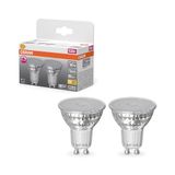 OSRAM LED Spot Reflector Superstar PAR16 50 dimbaar, 2700 K warm wit, 3,7 W, GU10, 36°, 350 lm, 15.000 h, voor spots, accentverlichting, vitrines,3-Pack