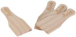 Cook Concept Gourmetspatels - 4x - Dennenhout - 12 x 4 cm