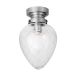 Globen Lighting Plafonnier Juni IP44 Acier antique-transparent