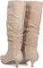 Stefano Lauran E25555 Laarzen - Suède - Dames - Beige - Maat 42