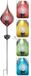 H&S Decoration Éclairage de jardin avec sphère solaire rotative - Torche solaire - Métal - 1,30 m