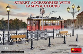 MiniArt 1:35 35647 Street Furniture with Electronics & Umbrella Plastic kit