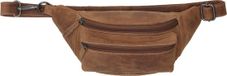 Hide & Stitches Idaho Heuptas Unisex - Buiktas voor Dames en Heren - Tas van 100% Leder - Bruin