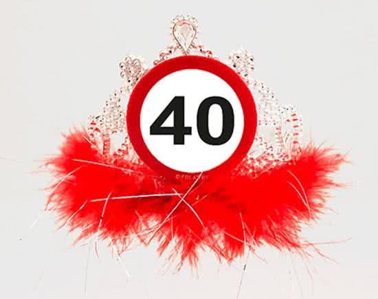 Folat 40 Jaar Tiara Verkeersbord