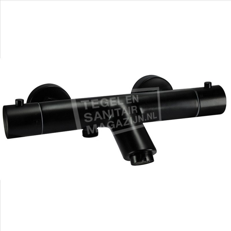 Wiesbaden Rio Thermostatische badmengkraan mat zwart 29.6129