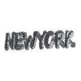 Com' 1 idée Opstrijkbare patch New York Sequins lichtgrijs 4 x 13 cm